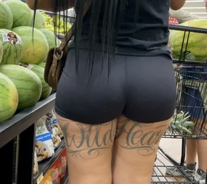 Big Booty Latina in Spandex Shorts [OC] *CHEEKS OUT*