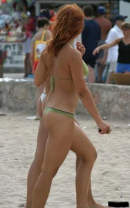 Beach voyeur girls in bikinis, thongs and topless