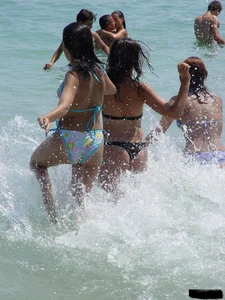 Sexy beach and bikini girls