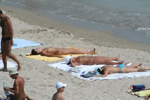 Continesti nude beach girls in Romania