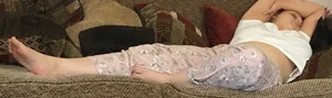 Barefoot Wife Sleeping on a Couch Home Creepshot