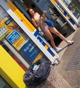 HOT INSANE tight teen shopping in ass-eating shorts