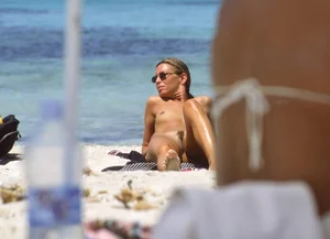 Nude beach and topless girls