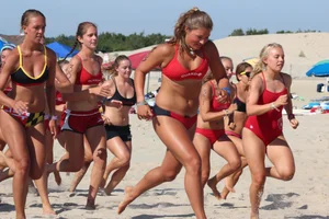 Bunch of sexy lifeguard tournament girls from 2013