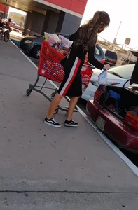 Latina in tight long skirt
