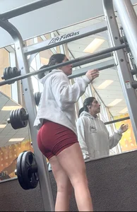 Red Spandex Shorts and tight ass! (OC)