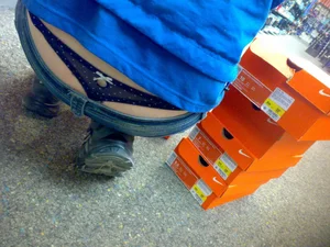 Huge collection of whale tails, ass cracks and panty peeks in public