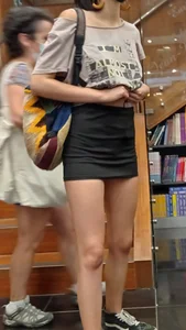 Cute Teen Princess with Beautiful legs in miniskirt