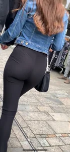 Amazing black flare pants teen small waist big booty