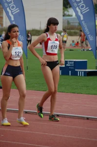 Candid track and field girls