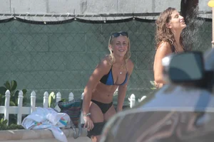 More sexy girls in bikinis and thongs at Deerfield Beach in Florida