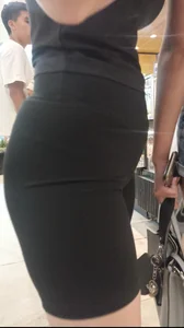 2x1 milf with beautiful butt and small waist, and girl in very tight black lycra shorts [OC]