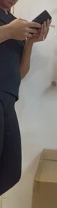 Beautiful blonde girl with amazing big ass in black adidas leggings, with a small camel toe [OC]