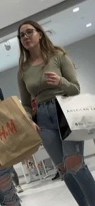 Hot Blonde Pawg In Jeans Shopping