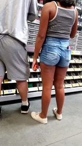 Tight ass in shorts