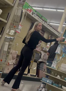Cute blonde with a tight ass