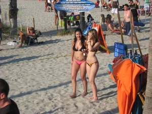 Mix of candid girls at the beach and in bikinis