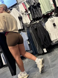 The Perfect Lulu Ass, in Brown Booty Shorts