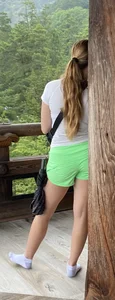 Dirty Blonde in Lululemon Shorts
