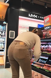 Brunette with nice thick butt