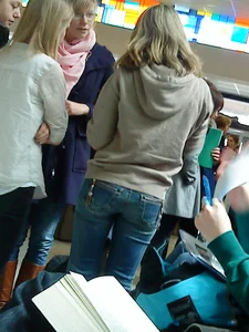Nice skinny teen in jeans