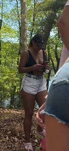 JUICY💦Latina bending over in cheeky shorts🤤 SexyCandidGirls.top