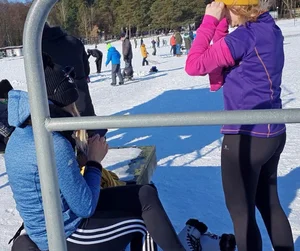Hot girls during the winter