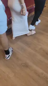 Tight white dress, tight latina ass
