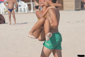 Sexy beach and bikini girls
