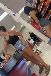 2 sexy women in tight shorts capped at target (OC)