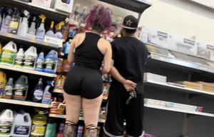 Goth Emo Redbone with a Phat Ass Dresses Like A Whore to Walmart