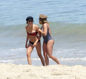 Ashley Tisdale in bikini on the beach in Malibu