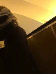 Skinny Ass and Long Legs in Black Tights Subway Escalator Closeup Creepshots