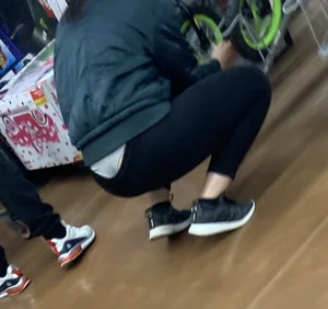 Thong slip caught the eye and she knew I was taking pictures the entire time