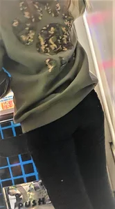 Cute college teen wearing leggigns