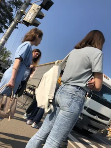 Hot Booty and Legs in Tight Jeans Street Creepshots