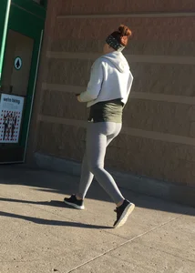 Oklahoma milf in grey leggings shopping at Target