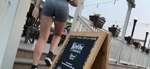 Could have watched all day. Skin tight grey shorts