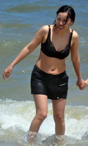 Asian beach and bikini girls