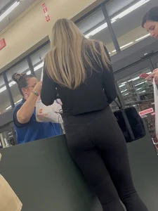 Cute blonde with a tight ass