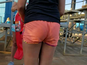 Ass in Shorts Closeup Creepshots Gallery