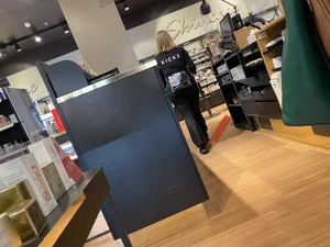 Nice Big Ass And Muscular Legs in Tights - Shop Assistant at the Sportswear Store Creepshots