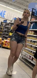 Blonde in cut offs!