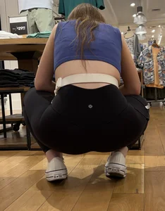 Redhead squatting and working part 18 (oc)