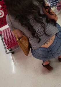 Slim sexy mom in jeans