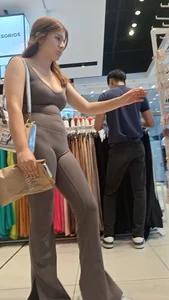 Hard VPL in brown one piece