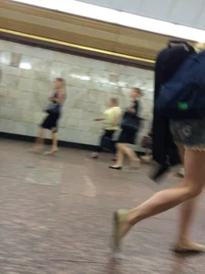 Teen JB Subway Candid - Lacey Shorts