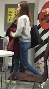 Skinny Teen in Jeans College Photo