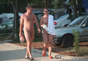 Nude beach and topless girls
