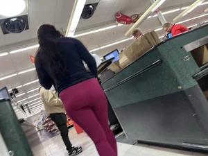 College girl shopping